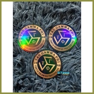 ▥ ◈ ♀ TAU GAMMA PHI TAU GAMMA SIGMA TRISKELION STICKER