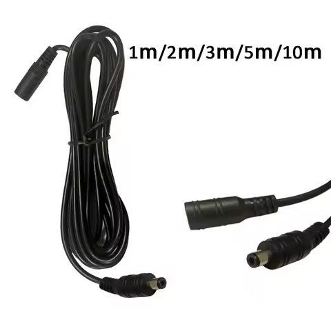 1M 3M 5M 10M DC Extension Cable 2.1mm x 5.5mm Female to Male Connector Power Cord Cable Adapter Exte