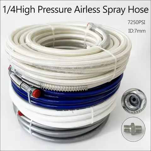 0.5M~40M 1/4 Interface Double-Layer Braided Flexible Fiber Nylon Tube 7250PSI High-pressure Airless 