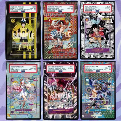 One Piece Acrylic Psa Display Card Opcg Card Protective Case Display Stand for Psa Graded Card Displ