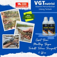 VGT Nutrisi Vitamin Udang Vaname Galah Windu Lobster Air Tawar LAT Probiotik Udang Lobster dan LAT