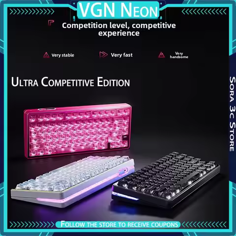 VGN Neon Magnetic Switch Keyboard Ultra Competitive Edition Gasket Hot Swappable RGB Ergonomics Cust