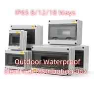 8 Ways IP65 Outdoor Waterproof Electrical Distribution Box Plastic Switch Meter Junction Box Iron Po