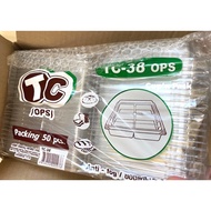 4-Compartment Clear Box Size 38 (TC-38 TL-38) 50 Sheets