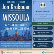 Missoula: Rape And The Justice System In A College Town [Jon Krakauer]