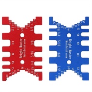 Tenon Caliper Gauge Aluminum Dovetail Jig High Precision MM/Inch Saw Table Machine Gauge Saw Ruler W