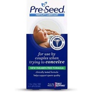 Pre-Seed Lubricant Multi-use Fertility Friendly Lubricant, 40-gram tube with 9 applicators