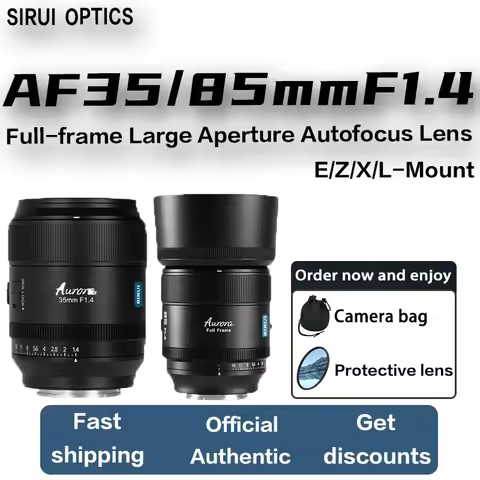SIRUI Aurora 35mm 85mm F1.4 Full Frame Auto Focus Lens AF/MF Focus Switch Pro Prime Camera Lens For 