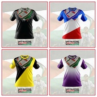 boziaa PALESTINE X MALAYSIA We Are Palestine Free Palestine Full Sublimation Jersey Summer New Desig