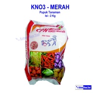 MERAH Red KNO3 fertilizer, factory packaging 2 kg - KNO 3 red farmer's pack