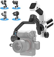 Feiyu SCORP Mini-2 All-in-1 Gimbal Stabilizer for Mirrorless/Action Cameras and Smartphones. 1.3" OLED Touchscreen, Integrated AI Tracking. Compatible with GoPro 12/11, Canon, Sony, iPhone, Samsung