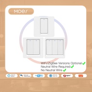 WiFi  Smart Push Button Switch No Neutral Required Smart Life Tuya APP Alexa Google Home Voice Contr