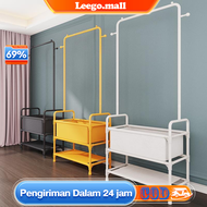 Rak Gantungan Baju Berdiri 3 Susun Rak Penyimpanan Pakaian Berdiri Tempat Tas/Topi