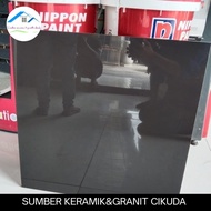 PROMO Granit 60x60 Hitam Pekat Polos Glossy Kw1 | Icera Imperial Black