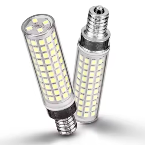 E12 100w LED Candelabra Bulbs Replacement C7, Bright Cool, 1200 Lumen T6 E12 12W LED Candle Bulbs fo