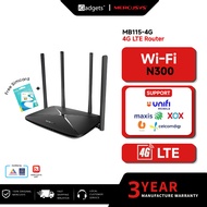 MERCUSYS 4G LTE OUTDOOR ROUTER (MB115-4G) | SIM Plug & Play | 4 Antennas | WAN Backup (Powered by TP