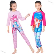 🔥DK Boutique Fashion Printed Muslim Style Girl Cartoon Long-sleeved Swimsuit