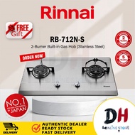 RINNAI RB-712N-S 2 BURNER GAS HOB / COOKING GAS HOB / BURNER (BUILT IN)