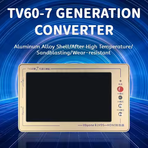 TV160 Motherboard Converter Original Brand 7 Inch 1024*600 Display Test Tool 7th Series Kit Generati