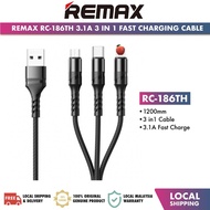 Remax RC-186TH Speed Series 3.1A 3 in 1 Fast Charging Cable