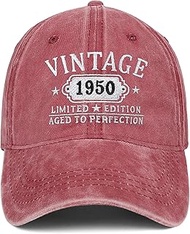 75th Birthday Gifts for Women Man Vintage 1949 Baseball Cap Ideas Gift Mom