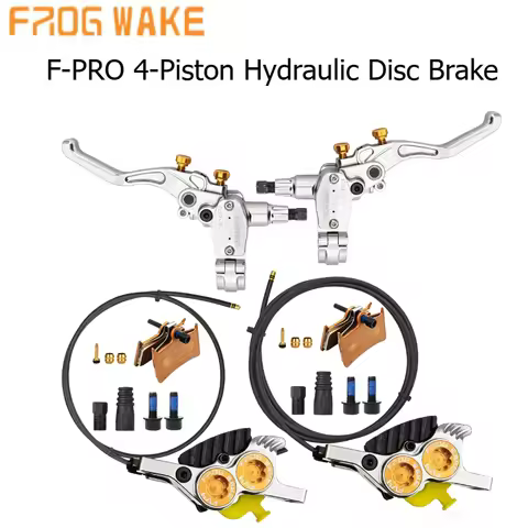 FROG WAKE Anti-Fall 4-Piston Hydraulic Disc Brake F-PRO Series Powerful Stopping MTB Bike Modificati