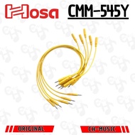 HOSA Hopscotch Patch Cables CMM-545Y 3.5mm TS & 3.5mm TSF to 3.5mm TS 5 Pcs
