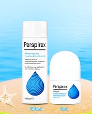 Combo Lotion ngăn mồ hôi cho tay & chân Perspirex Antiperspirant Hand & Foot lotion 100ml + lăn khử 