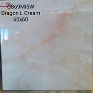 Granit lantai 60x60 Garuda Dragon L Cream Glazed
