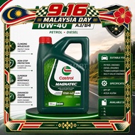 CASTROL MAGNATEC 10W-40 10W40 SP 4LITRE SEMI SYNTHETIC MINYAK HITAM KERETA CAR ENGINE OIL