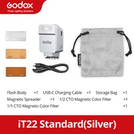 Godox iT22 TTL Auto Flash Lightweight Portable wiht Magnetic Accessories + Free Diffuser for YouTube