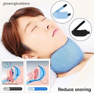 Glowingbubbles Anti Snore Chin Strap For Men Women Adjustable Stop Snoring Sleep Neck Brace Anti Apn