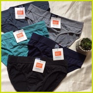 ┏ 100% ❋ ╭ MENS PLAIN BRIEF BENCH BRIEF 6PCS