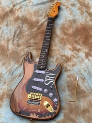 Fender Stratocaster Electric Guitar, Aged Relic, Stevie Ray Vaughan SRV Guitars Alder Body, Maple Ne