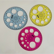 Ready Stock 🇲🇾 i think ruler/Pembaris I think 360 degree ruler/protector ruler (Math Ruler)Primary R