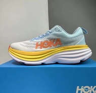 ของแท้อย่างเป็นทางการ  Hoka ONE ONE Bondi 8 Sports shoes แฟชั่น รองเท้าลำลอง