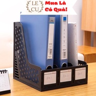 High-quality 3-compartment Deli Document Rack - Office Supplies Storage File - Super Durable Materia