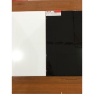25x40 wall tiles white typeKIA & Black flat