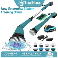Electric Spin Scrubber Pro 2000RPM Cordless Spin Scrubber Powerful Electric Cleaning Brush with Floo