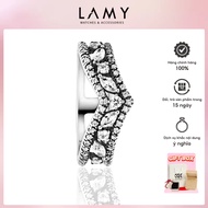 Women's Silver Ring LAMY Sparkling Marquise Double Wishbone Ring Silver 8128 - High quality Silver R