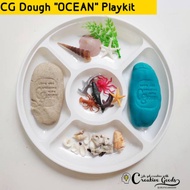 CG Dough OCEAN play kit / homemade play package play dough sea animal theme, sea animals