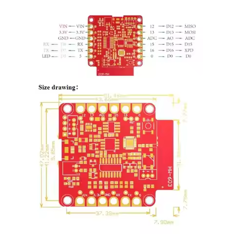 [LXYA68Z!] WRL-13794 Blynk Wifi& BLE Iot Development Platform Board For For Smart Home Projects, Mob