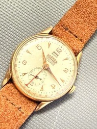 🌈🌈💕Swiss Vintage Gold Filled ROAMER CALENDAR Mechanical Watch