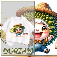 &COD RINA STUDIO Durian T-Shirt Thailand Cotton Family Set Mother size (90~150 S~XXXL)XS-6XL