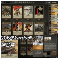 206 Pieces Non-Repetitive kards Card Collection Stickers Card Lecture Card Set Recommended Historica