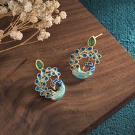 Her Lab Jewelry | Niche thiết kế tốt lành bông tai màu xanh phong cách thời trang Hàn Quốc bông tai