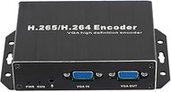 EXVIST H.265 1080P 60fps PoE VGA Encoder with VGA Loopout for Live Broadcasting, Video Conferencing,