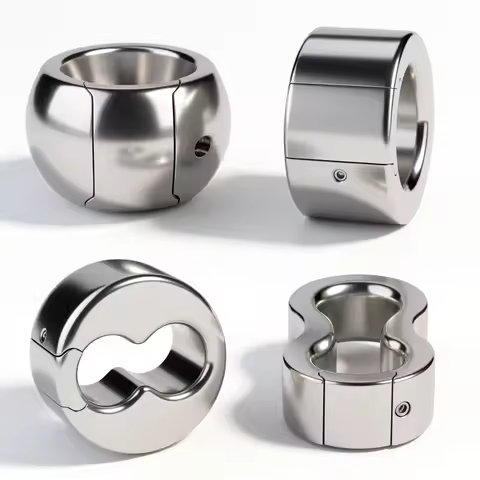 Heavy Duty Stainless Steel Testicle Stretcher Ring Weighted Scrotum Ring Split Openable BDSM Bondage