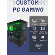 Used Custom Gaming PC | Intel Core i3-2130 | 4GB RAM | 120GB SSD | 320GB HDD