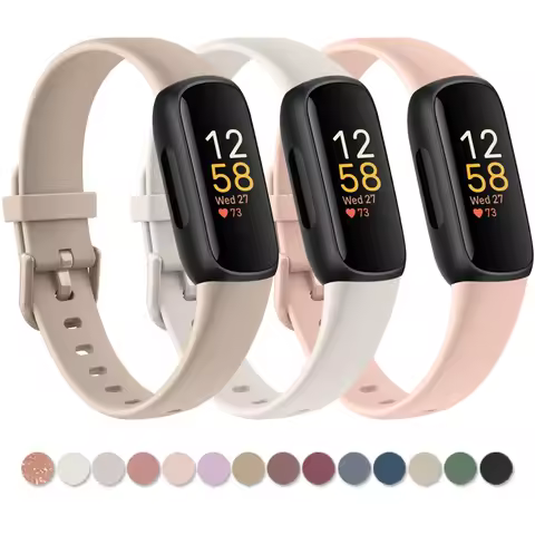 Soft Silicone Band For Fitbit inspire 3/inspire 2 Strap Adjustable Watchband Bracelet For Fitbit ins